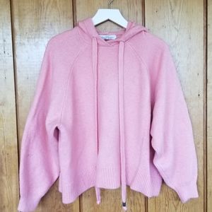 H&M Oversized Pink Sweater Hoodie, sz XS/S